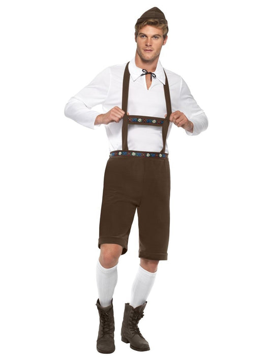 Bavarian Man Costume, Brown Wholesale