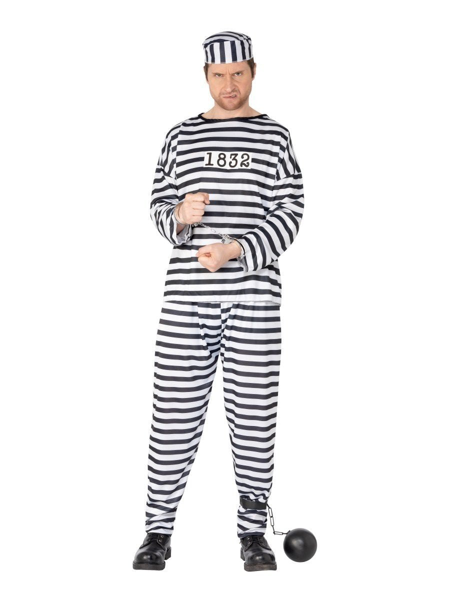 Convict Costume, Black & White Wholesale
