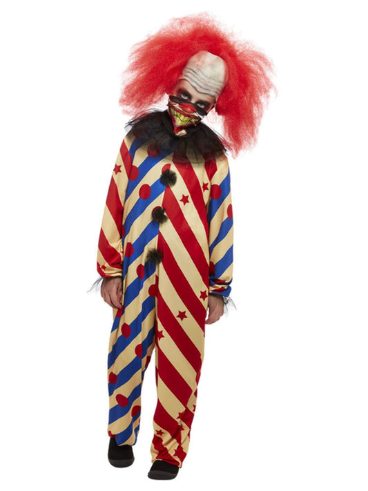 Creepy Clown Costume Red Blue WHOLESALE