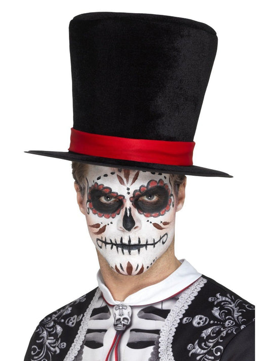Day of the Dead Top Hat, Black Wholesale