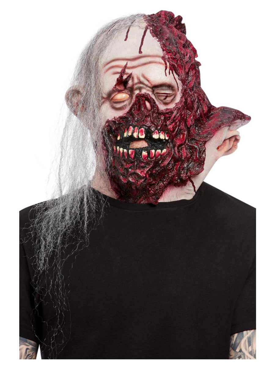Deluxe Burnt Face Overhead Neck Mask Latex WHOLESALE Alternative 1