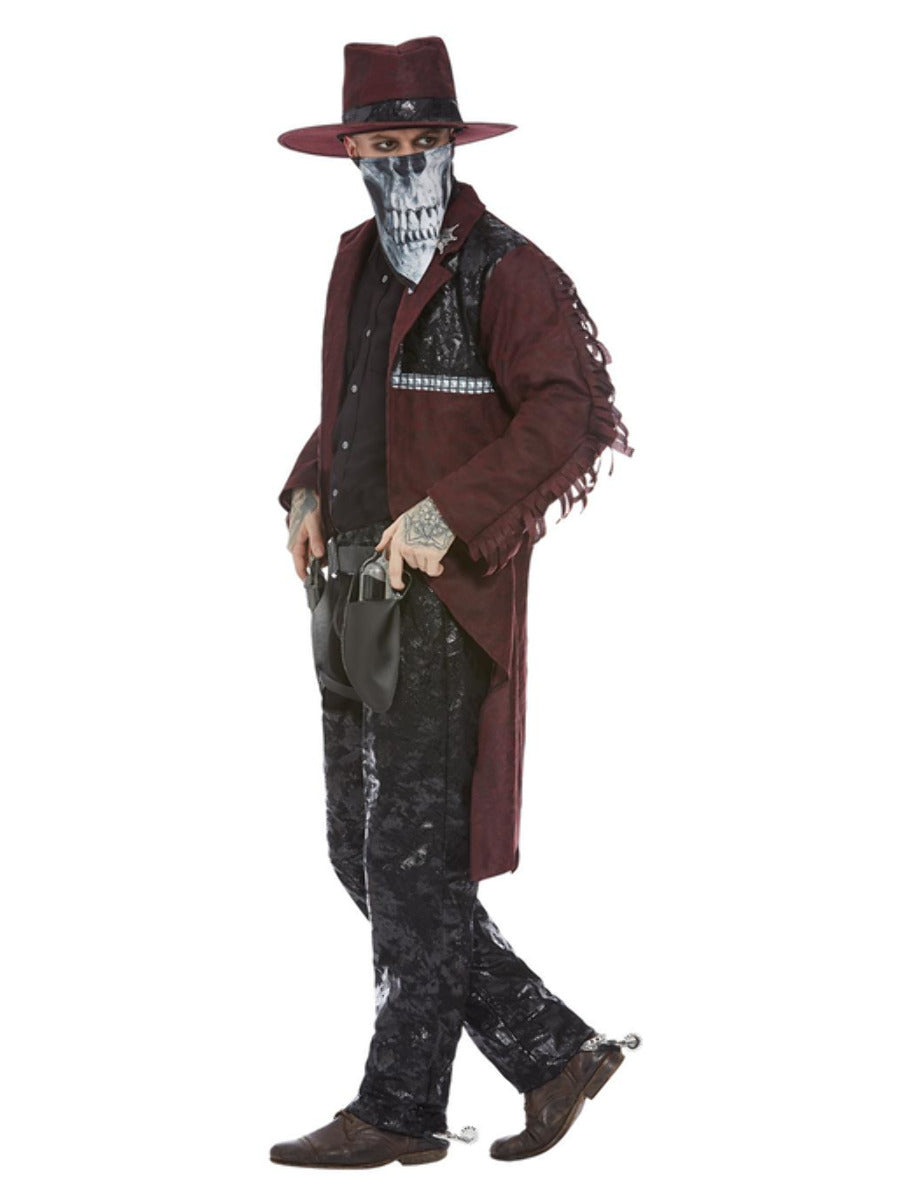 Deluxe Dark Spirit Western Cowboy Costume WHOLESALE Side