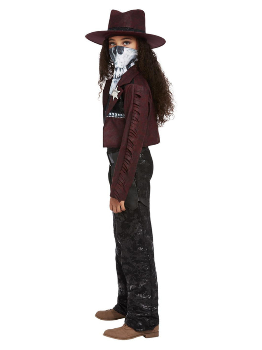 Deluxe Dark Spirit Western Cowgirl Costume WHOLESALE Side