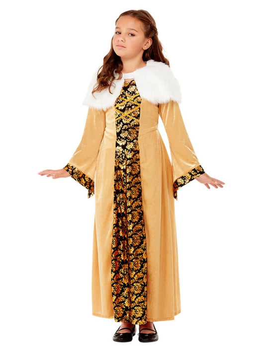 Deluxe Medieval Countess Costume Gold WHOLESALE