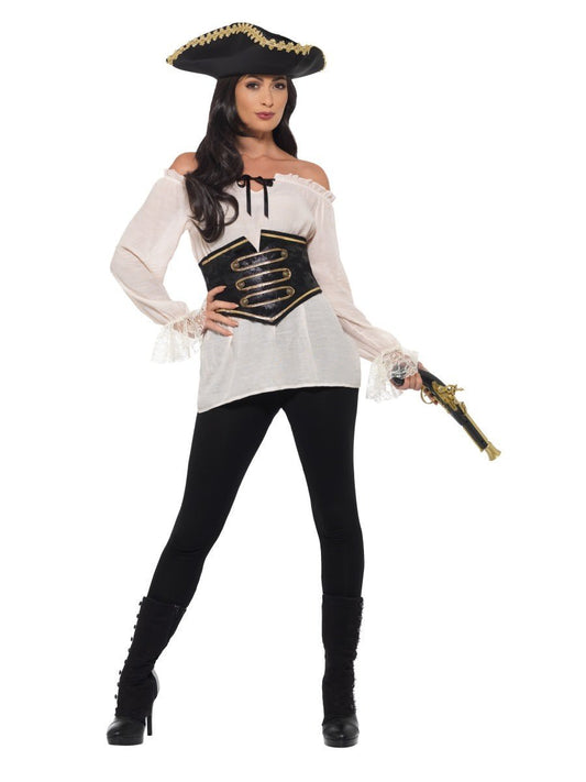 Deluxe Pirate Shirt, Ladies, Ivory Wholesale