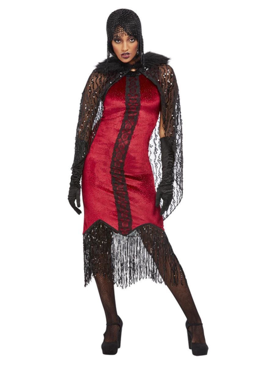 Deluxe Vampire Flapper Costume Red WHOLESALE Alternative 1