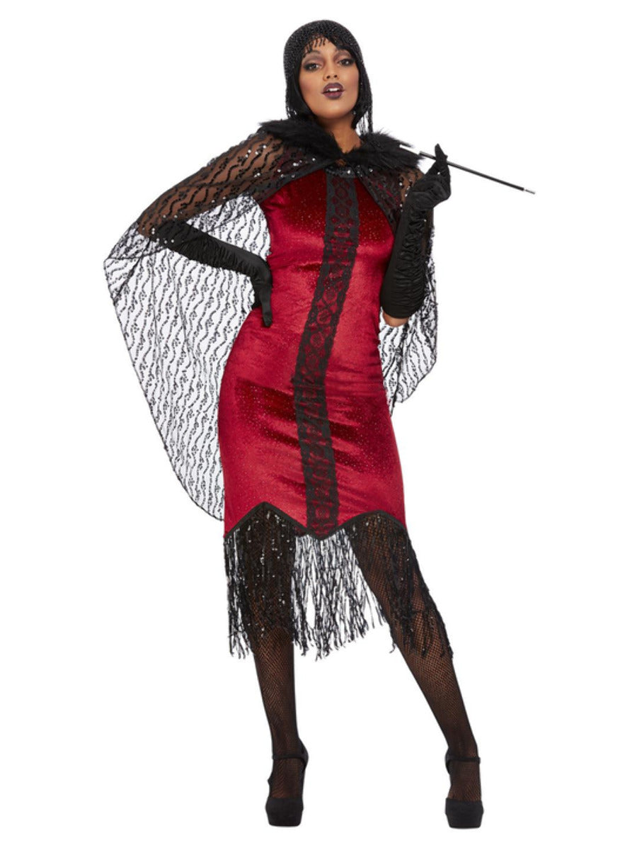 Deluxe Vampire Flapper Costume Red WHOLESALE