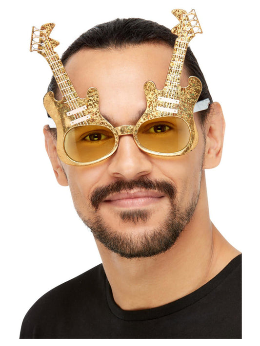 Electric Guitar Glasses Gold WHOLESALE