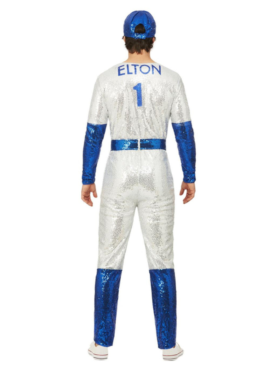 Elton John Deluxe Sequin Baseball Costume WHOLESALE Back