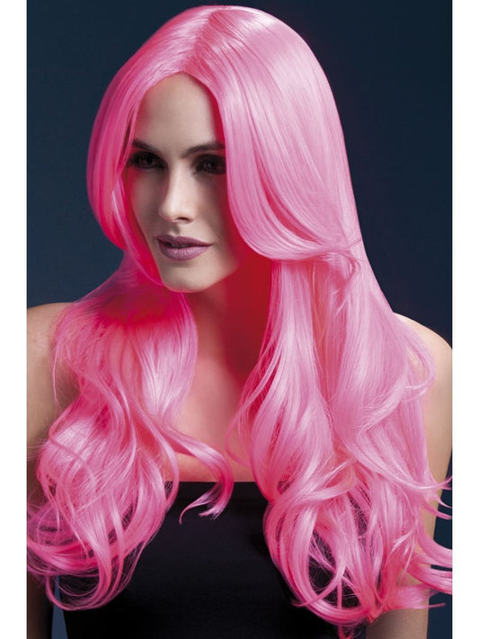 Fever Khloe Wig, Neon Pink Wholesale