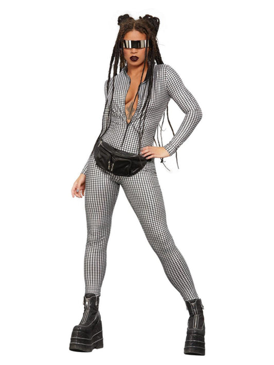 Fever Miss Whiplash Disco Holographic Costume WHOLESALE