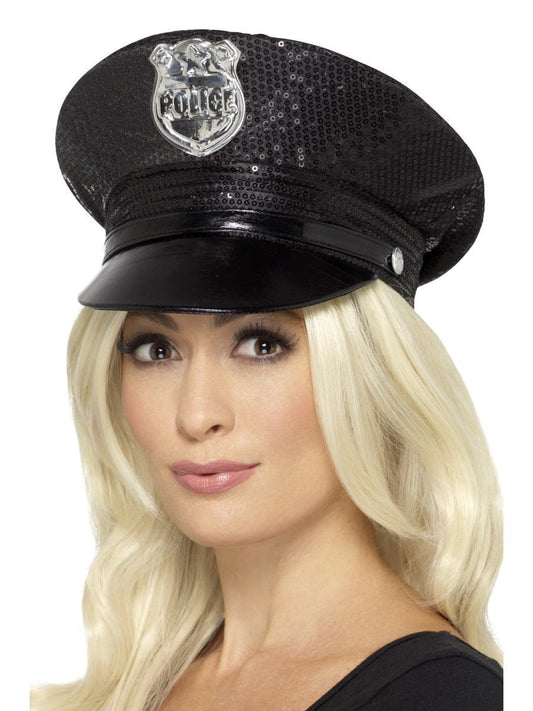 Fever Sequin Police Hat Wholesale