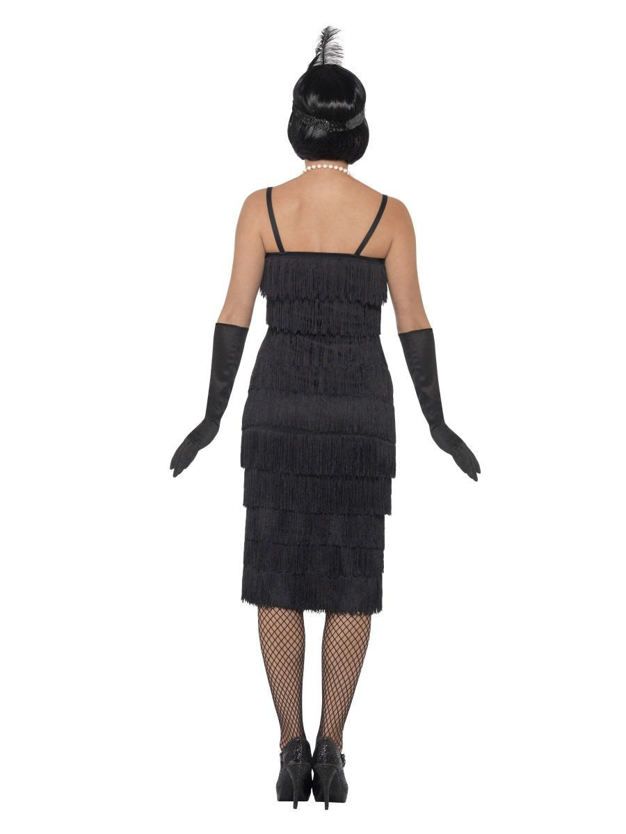 Flapper Costume, Black, with Long Dress Wholesale