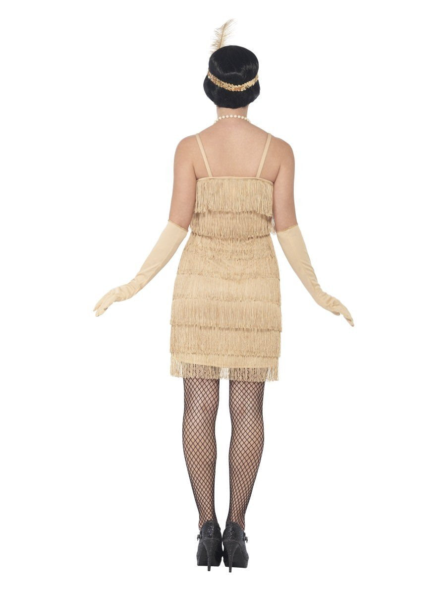 Flapper Costume, Gold, with Short Dress Wholesale