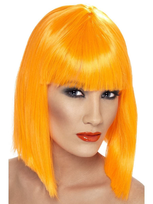 Glam Wig, Neon Orange Wholesale