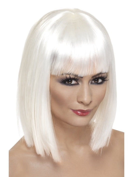 Glam Wig, White Wholesale