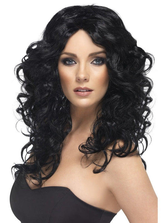Glamour Wig, Black Wholesale