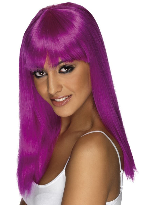 Glamourama Wig, Neon Purple Wholesale