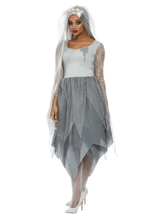 Grave Yard Bride Costume Grey WHOLESALE