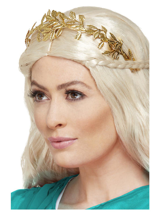 Grecian Leaf Headband Gold WHOLESALE