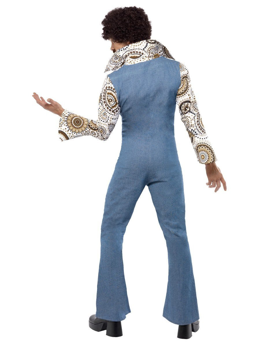 Groovy Dancer Costume, Blue with Jumpsuit Wholesale