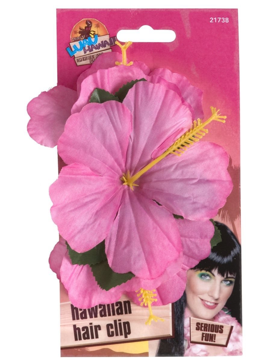 Hawaiian Flower Hair Clip, Purple Wholesale