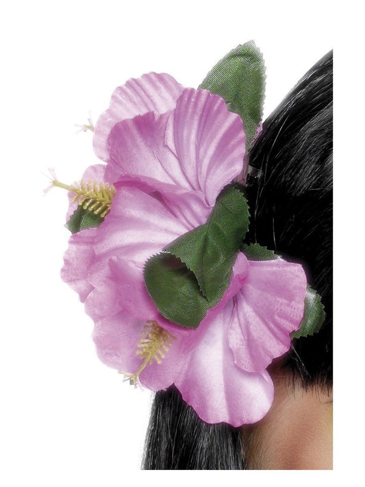 Hawaiian Flower Hair Clip, Purple Wholesale