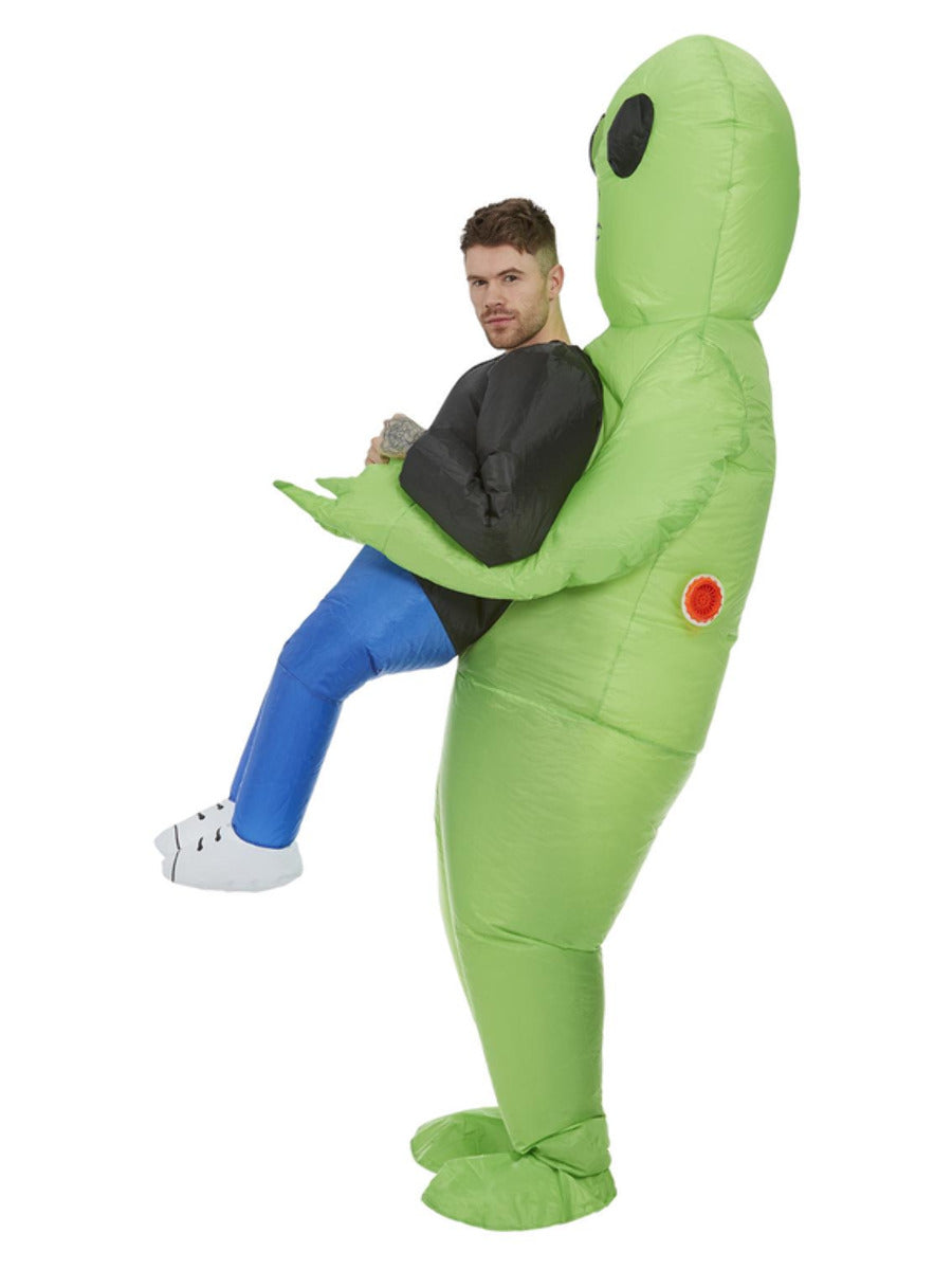 Inflatable Alien Abduction Costume Green WHOLESALE Side