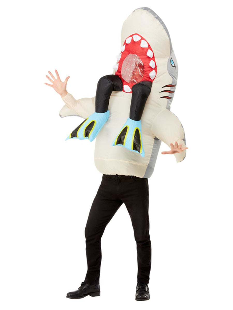 Inflatable Shark Diver Costume Grey WHOLESALE Alternative 1