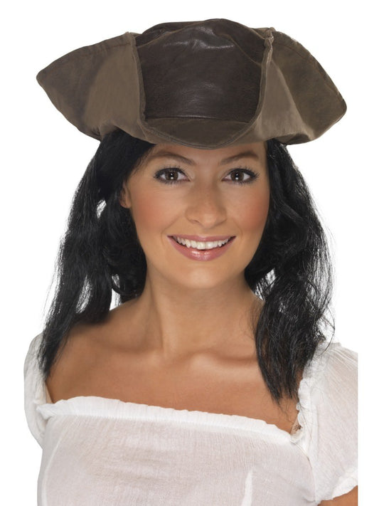 Leather Look Pirate Hat Wholesale
