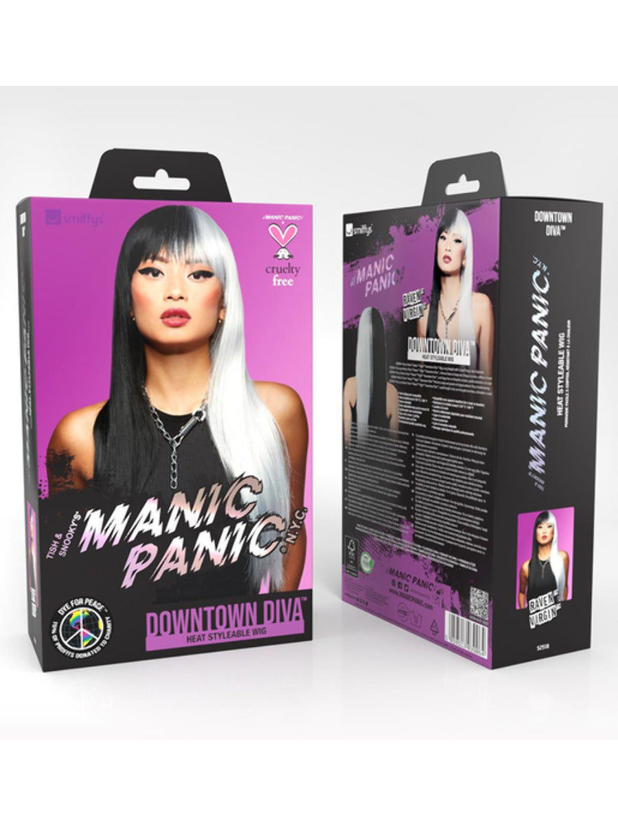 Manic Panic Raven Virgin Downtown Diva Wig WHOLESALE Alternative 1