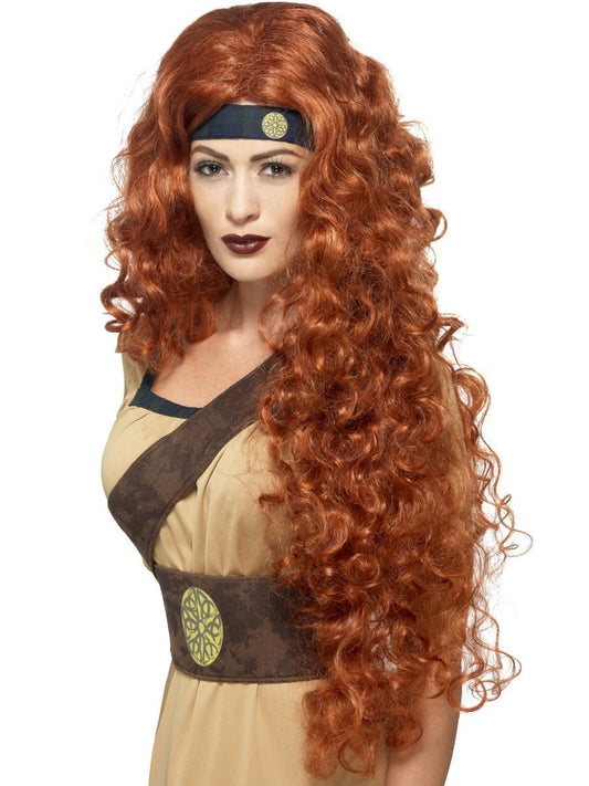 Medieval Warrior Queen Wig Auburn Wholesale