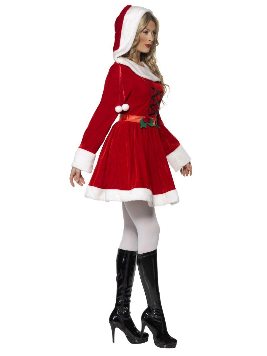 Miss Santa Costume, with Hood Wholesale