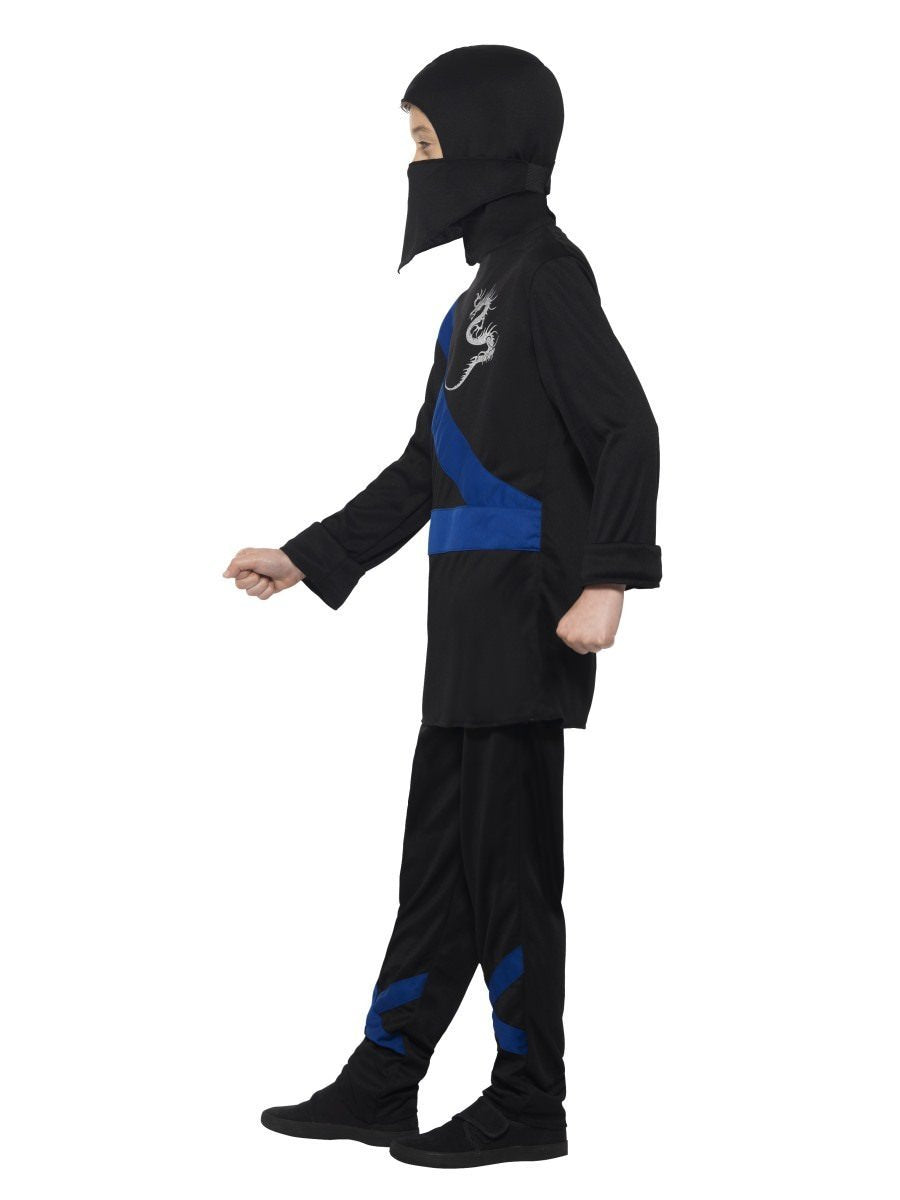 Ninja Assassin Costume, Black & Blue Wholesale