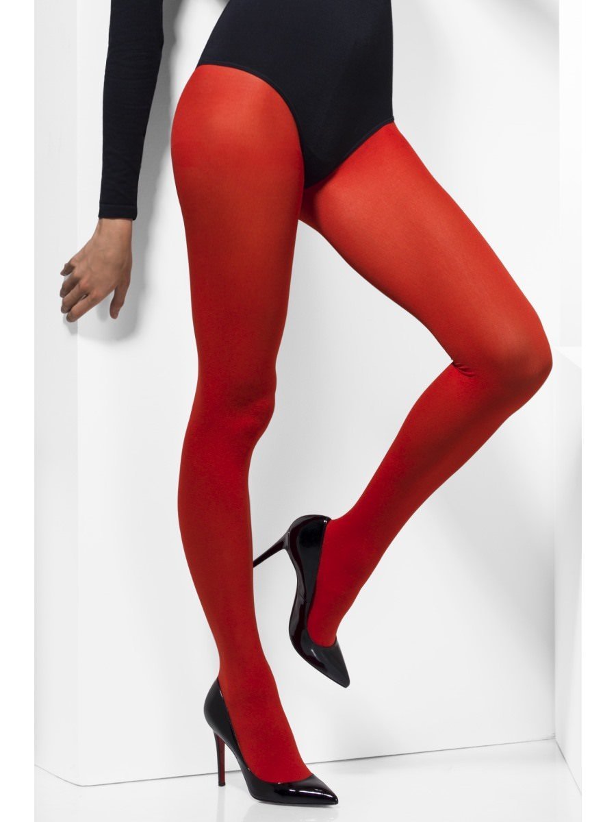 Opaque Tights, Red Wholesale