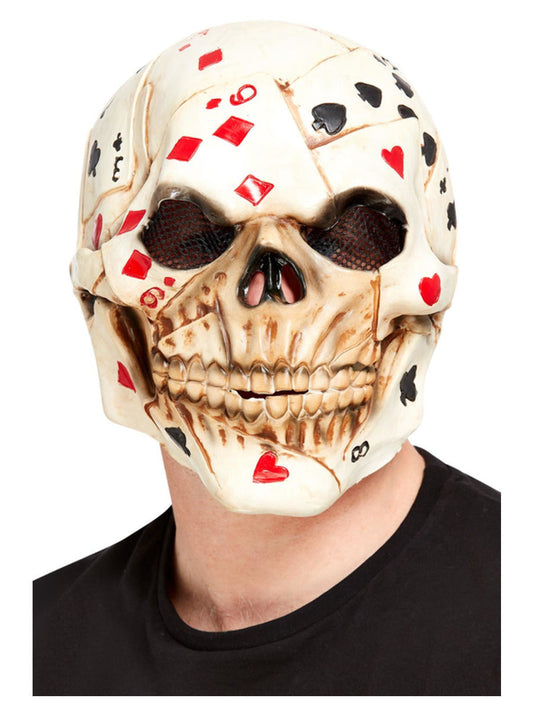 Poker Face Skull Overhead Mask Latex WHOLESALE