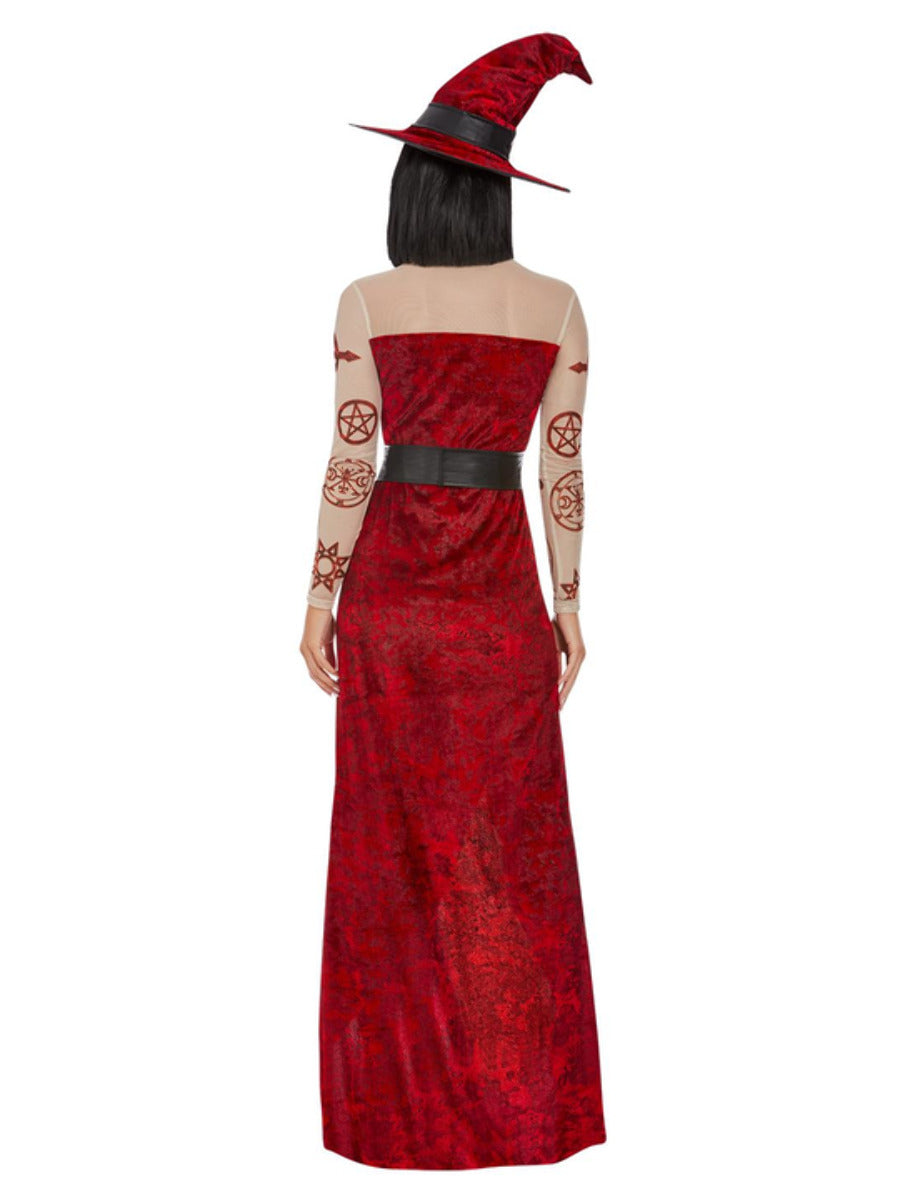 Satanic Witch Costume Red WHOLESALE Back