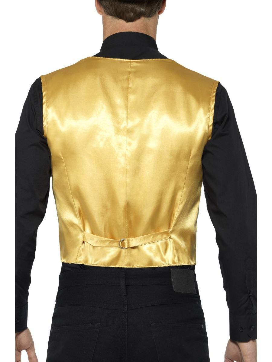 Sequin Waistcoat, Gold Wholesale