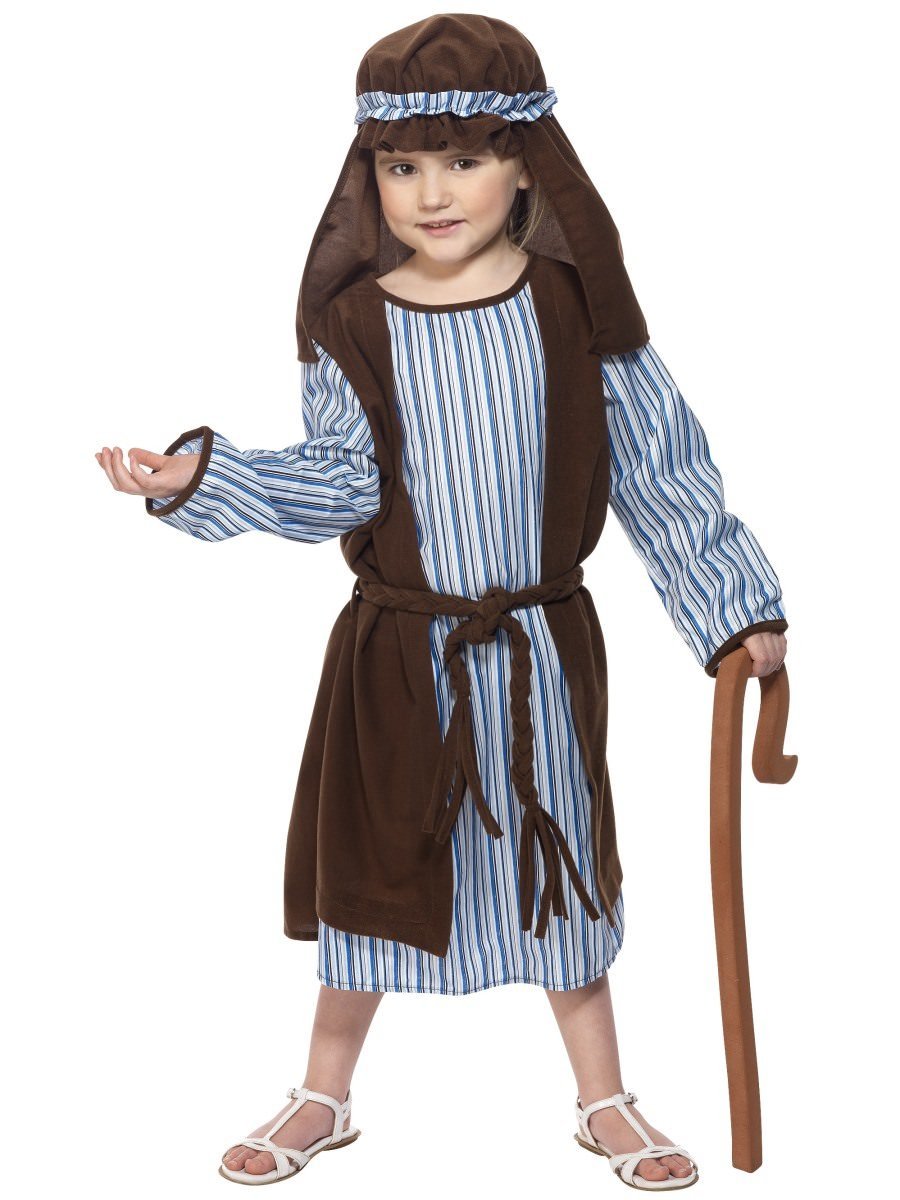 Shepherd Costume, Child, Blue & Brown Wholesale