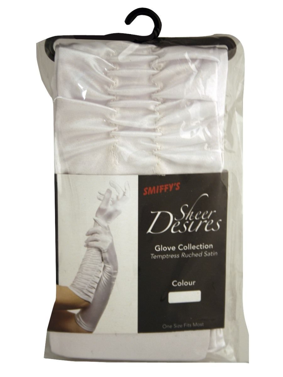 Temptress Gloves, White Wholesale
