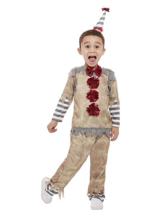 Toddler Vintage Clown Costume Grey WHOLESALE