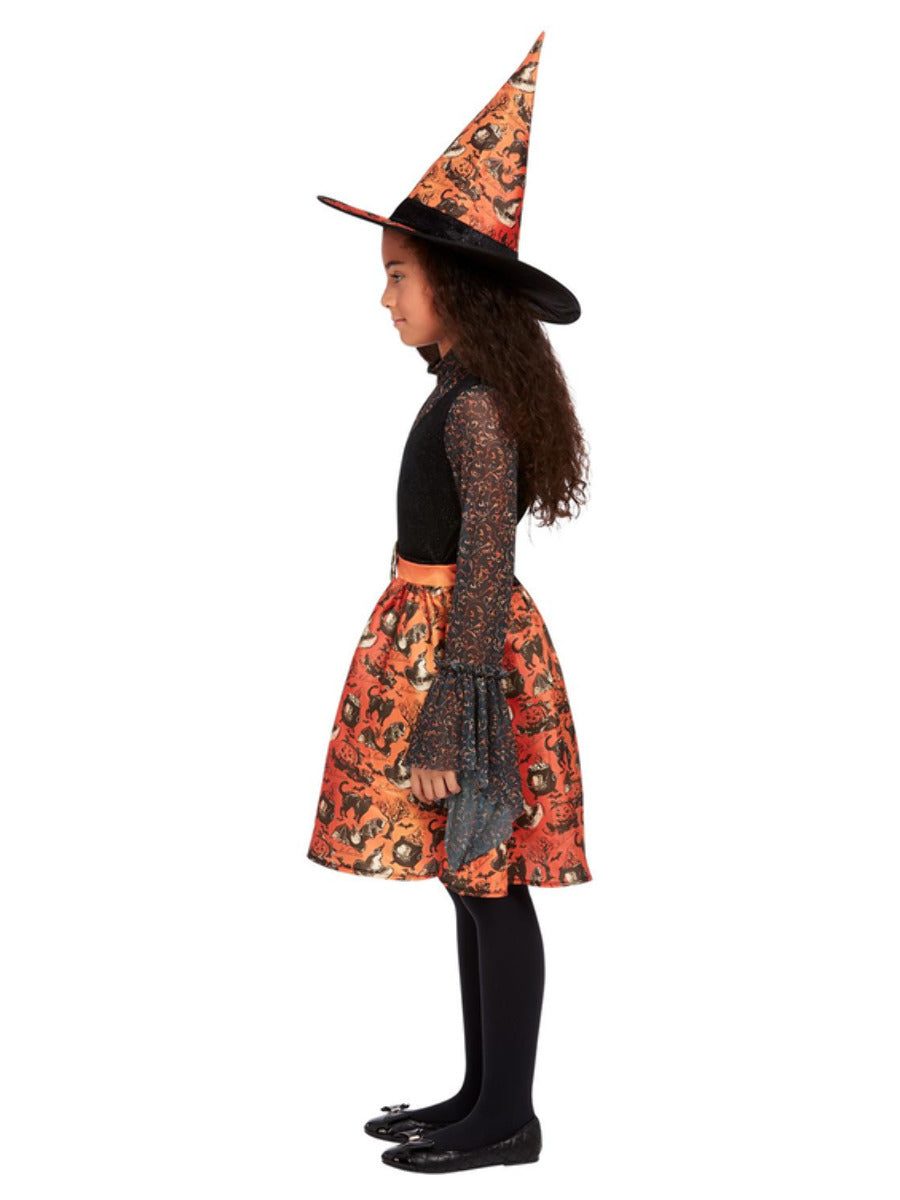 Vintage Witch Costume Orange WHOLESALE Side