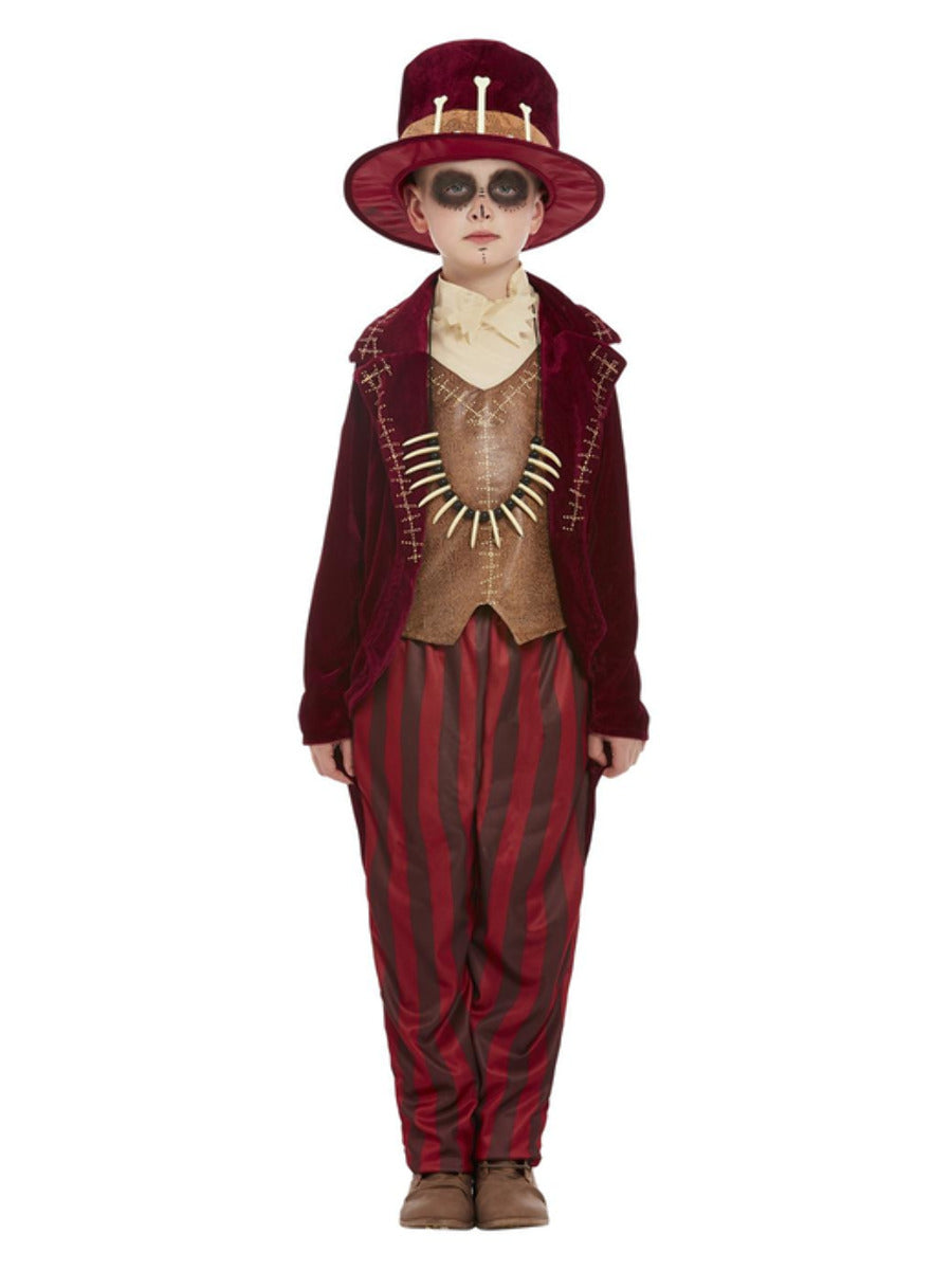 Voodoo Witch Doctor Costume Burgundy WHOLESALE Alternative 1