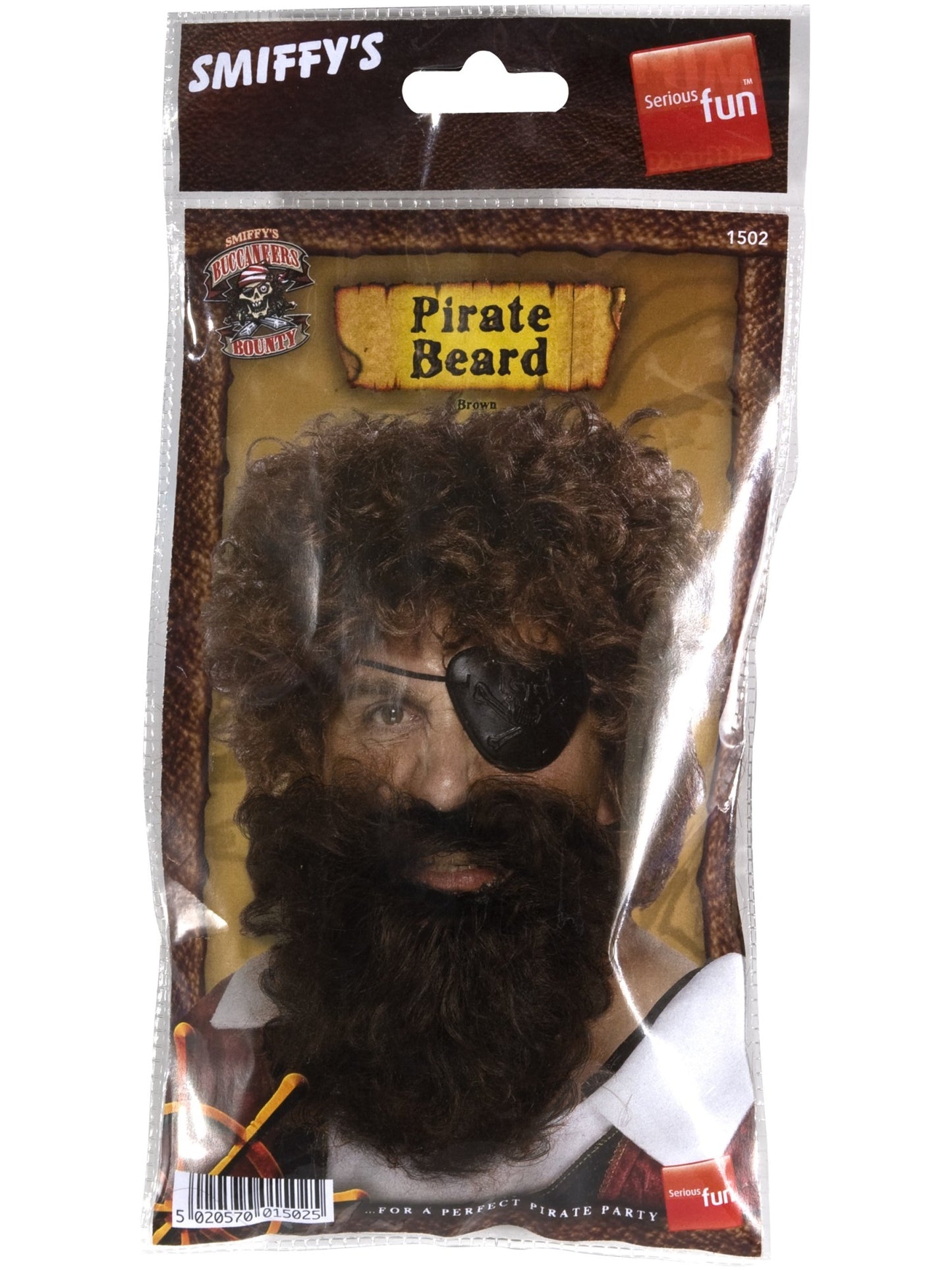Deluxe Pirate Beard, Brown  Wholesale