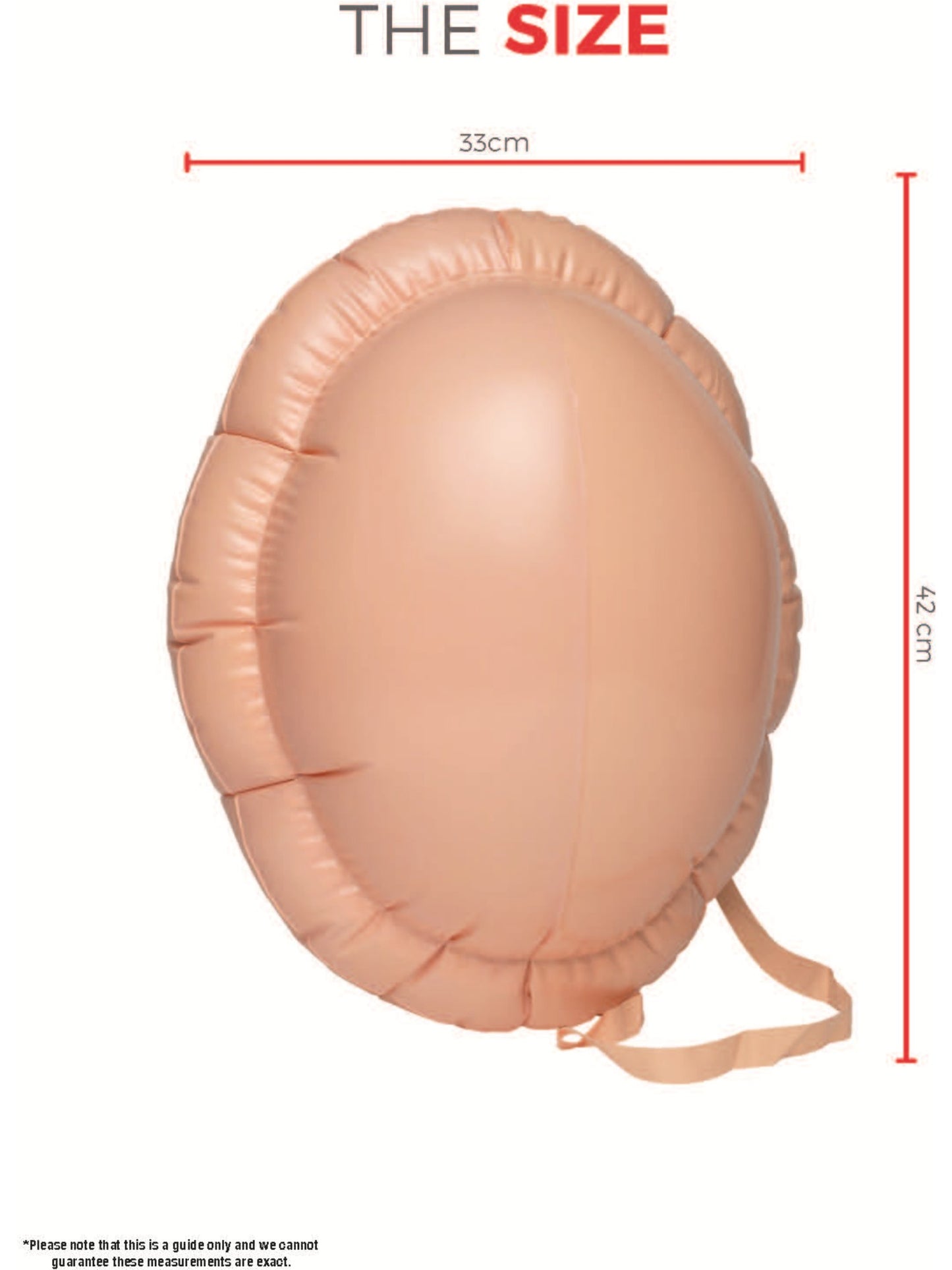 Santa Big Belly Inflatable, Beige  Wholesale