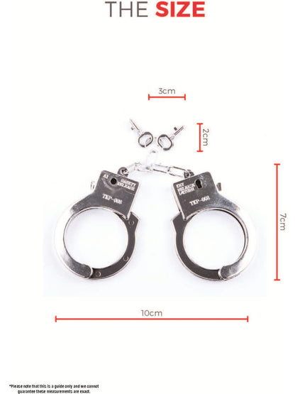 Plastic Handcuffs, Silver  Wholesale