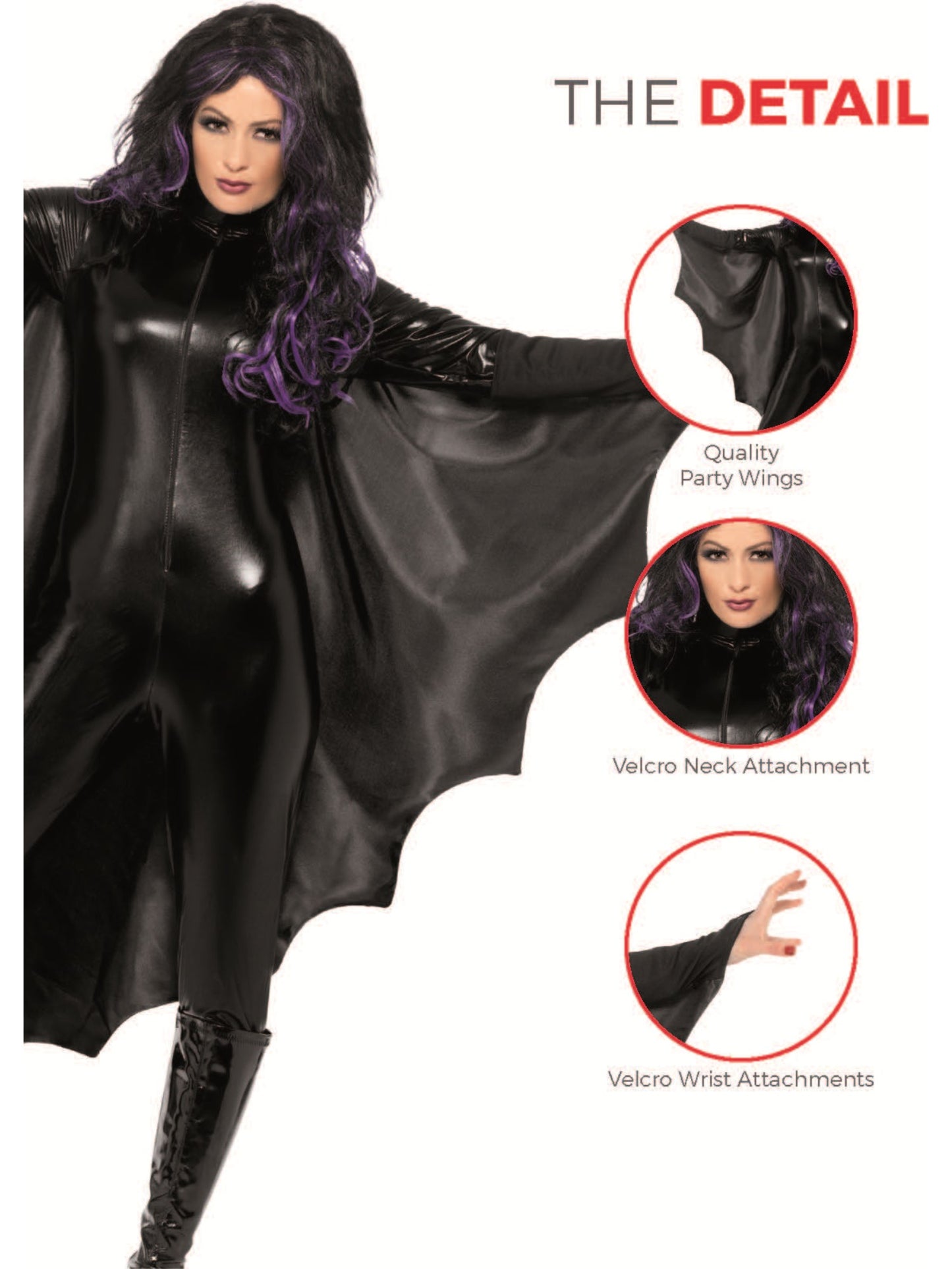 Vampire Bat Wings, Black  Wholesale