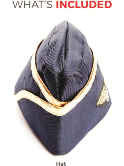 Air Hostess Hat, Blue  Wholesale