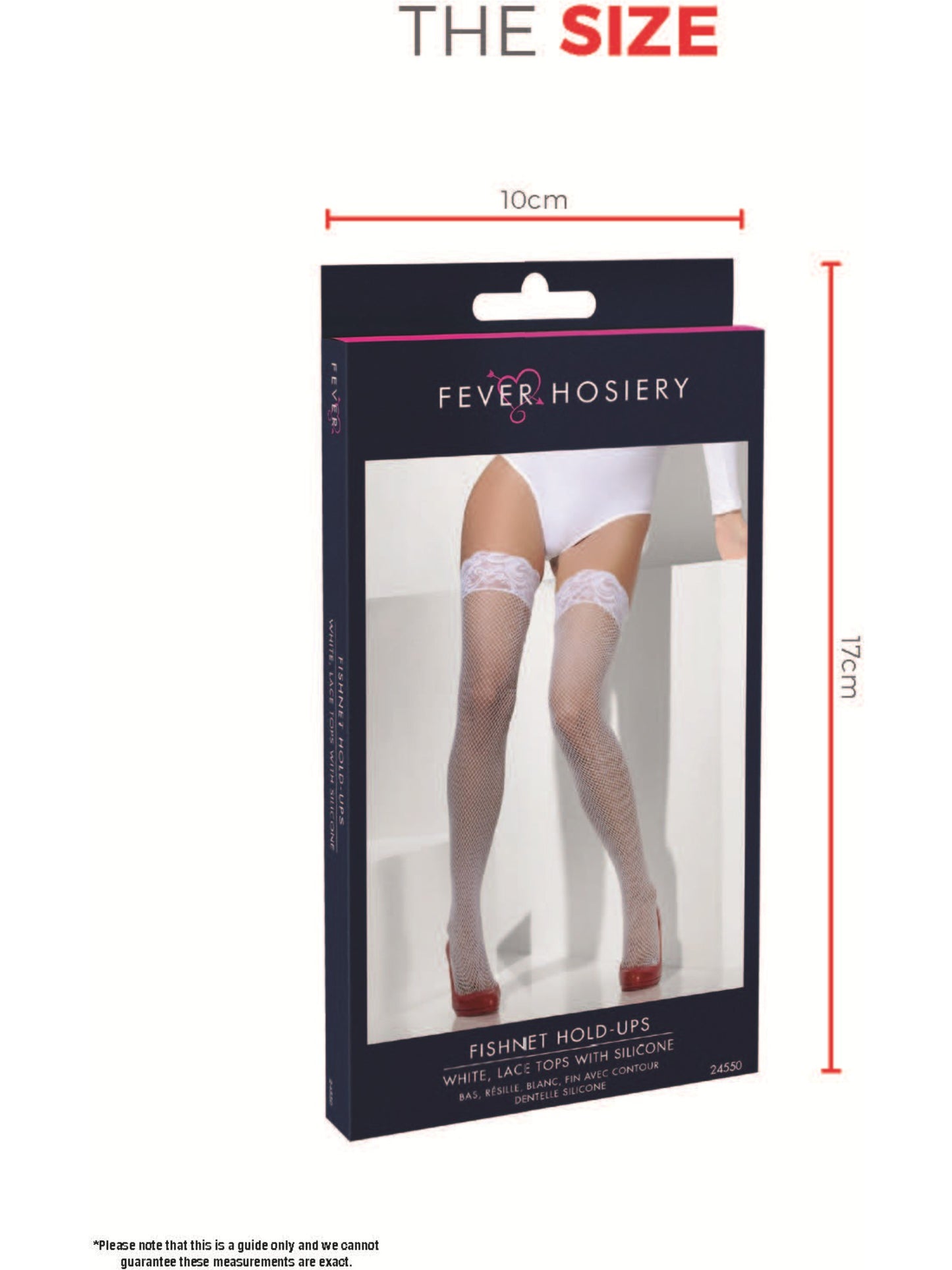Fishnet Hold-Ups, White  Wholesale