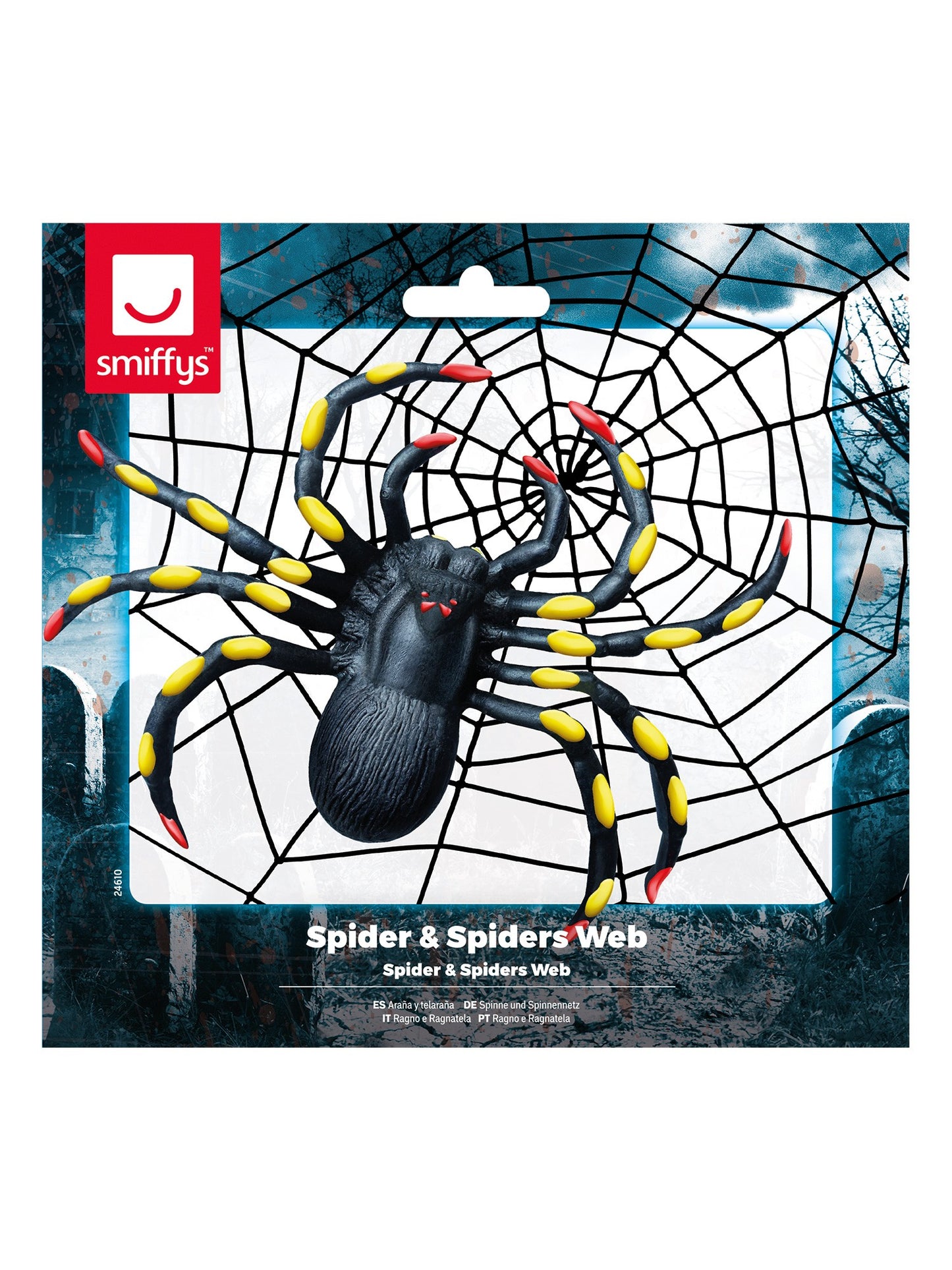 Spider & Spiders Web, Black  Wholesale